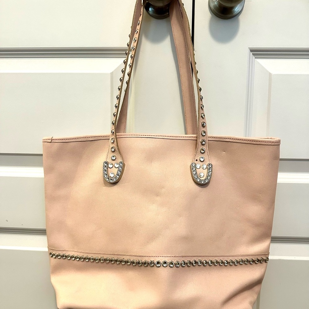 Baby Pink Raviani Swarovski Tote